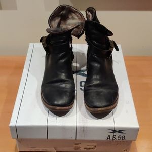 A.S. 98 black booties, size 37
